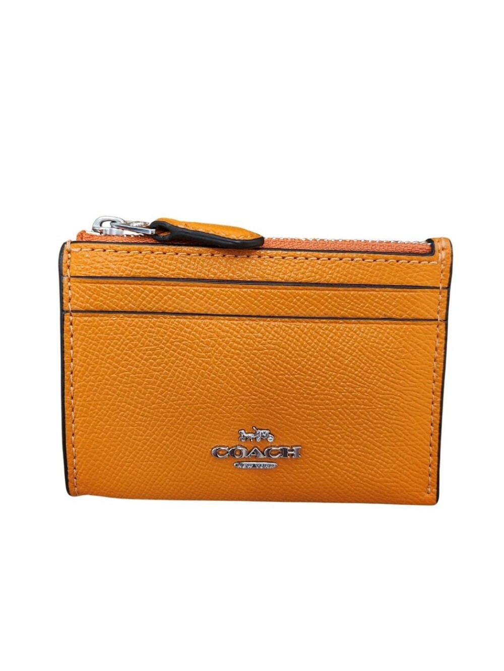 Coach Orange Mini Skinny ID Card Case